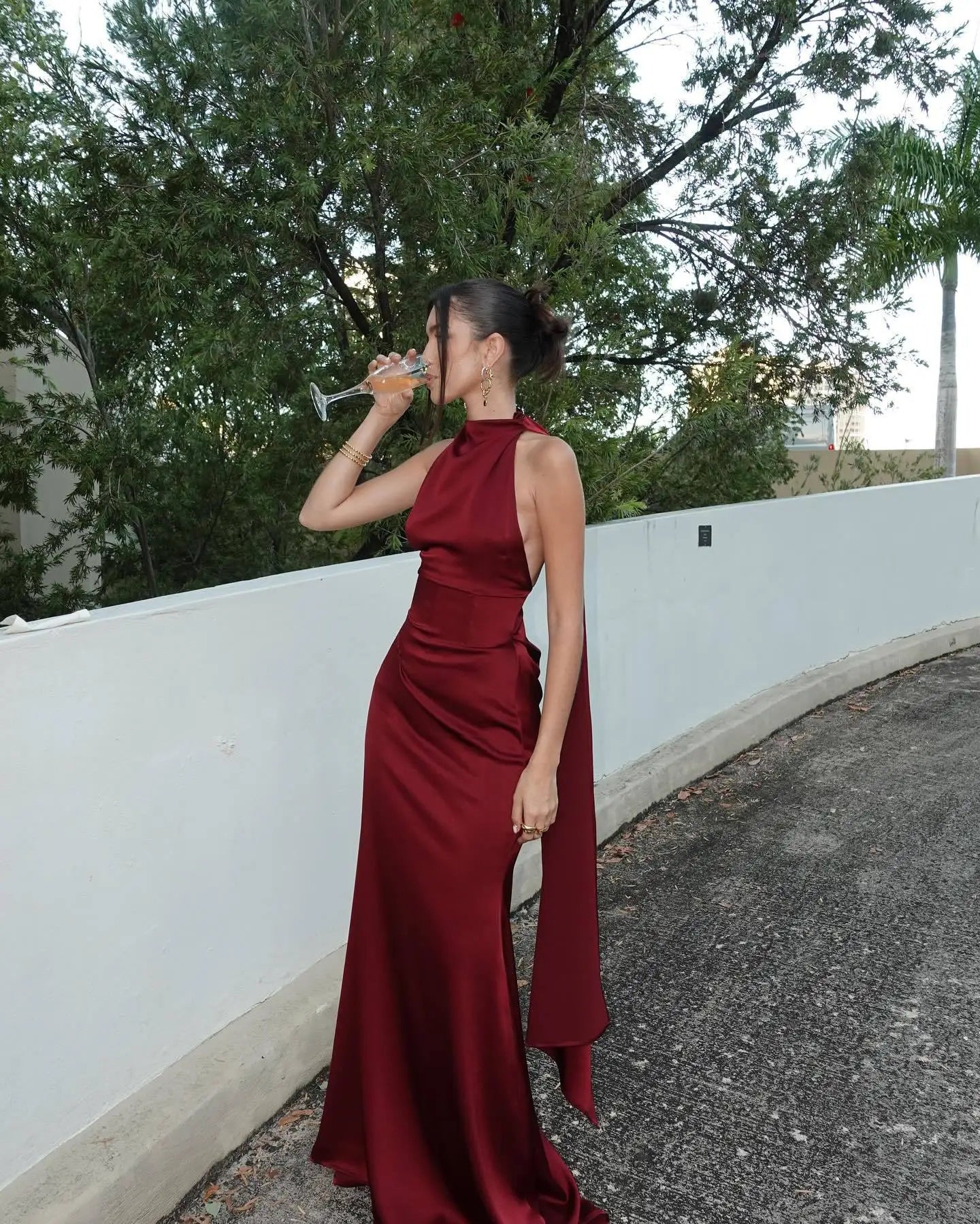 שמלת סטאן אלגנטית דגם - איילת