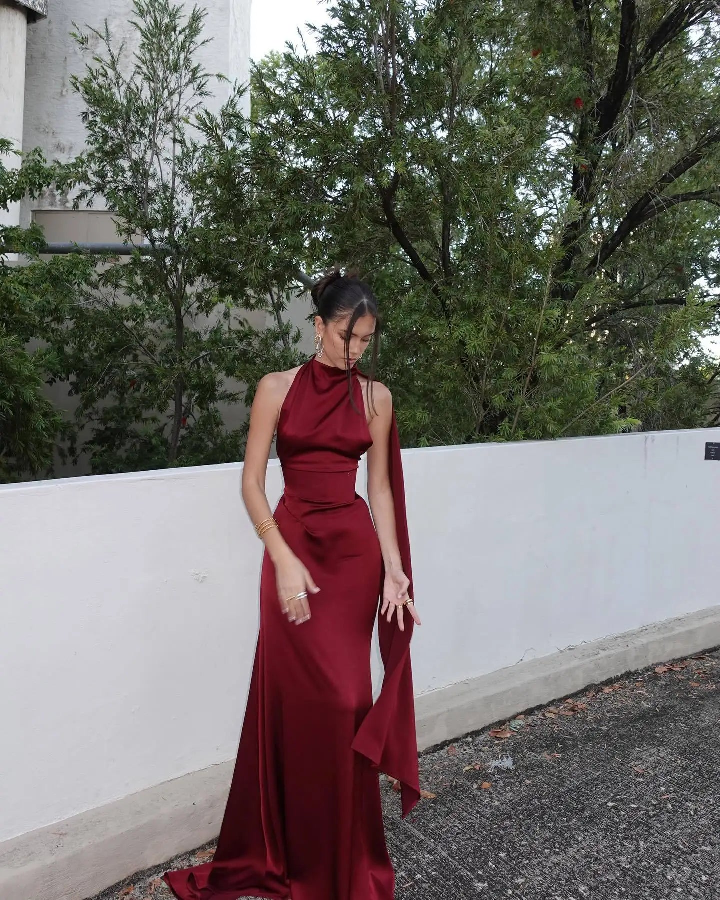 שמלת סטאן אלגנטית דגם - איילת