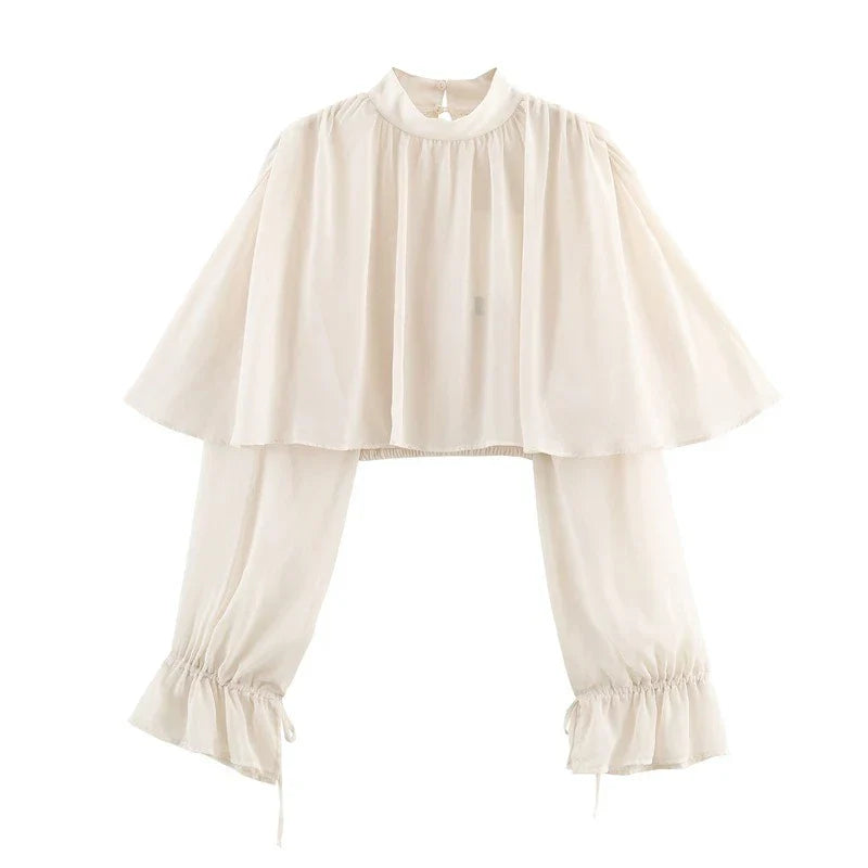 טופ צווארון גבוה-מיה