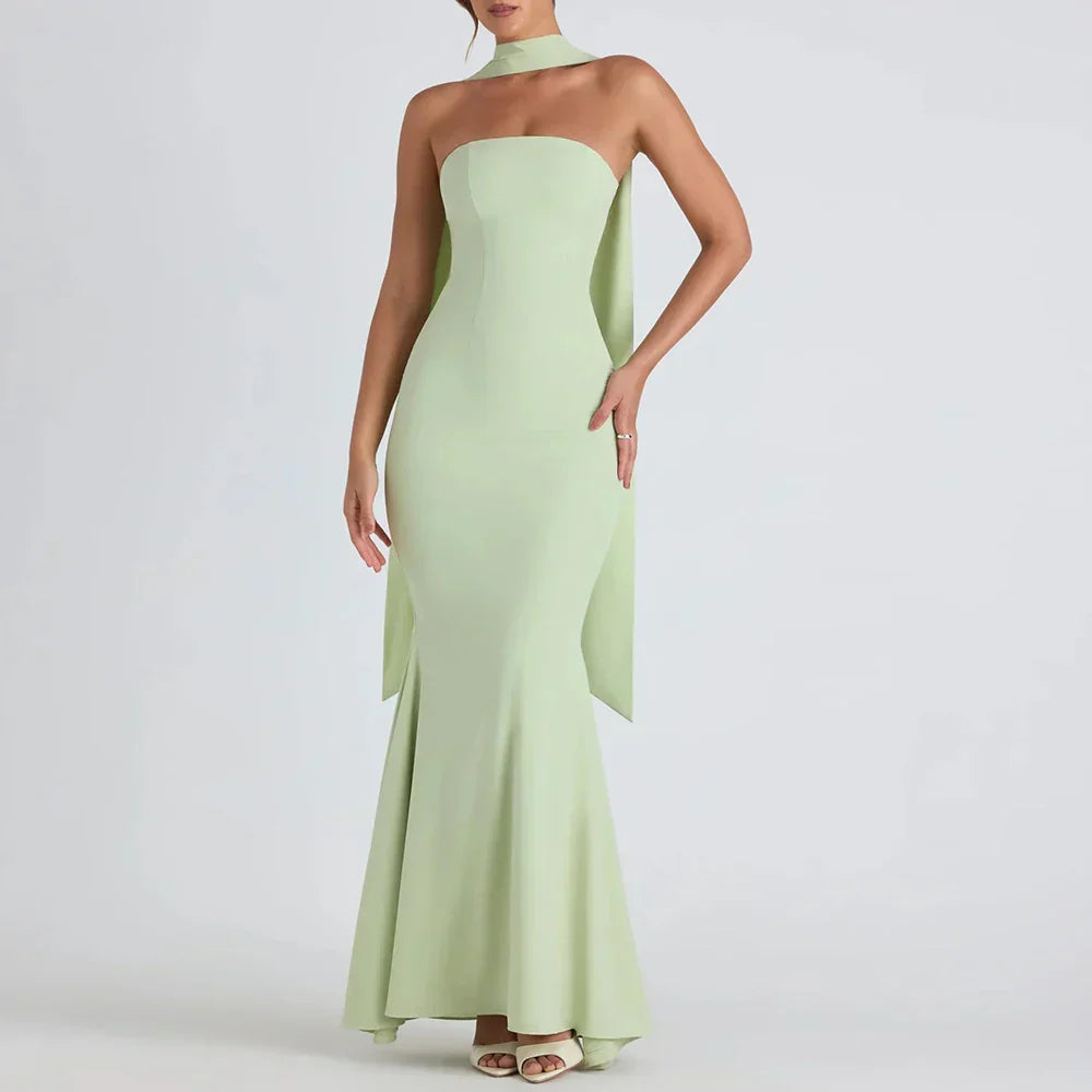 ג׳ולייט – שמלת מקסי סטרפלס