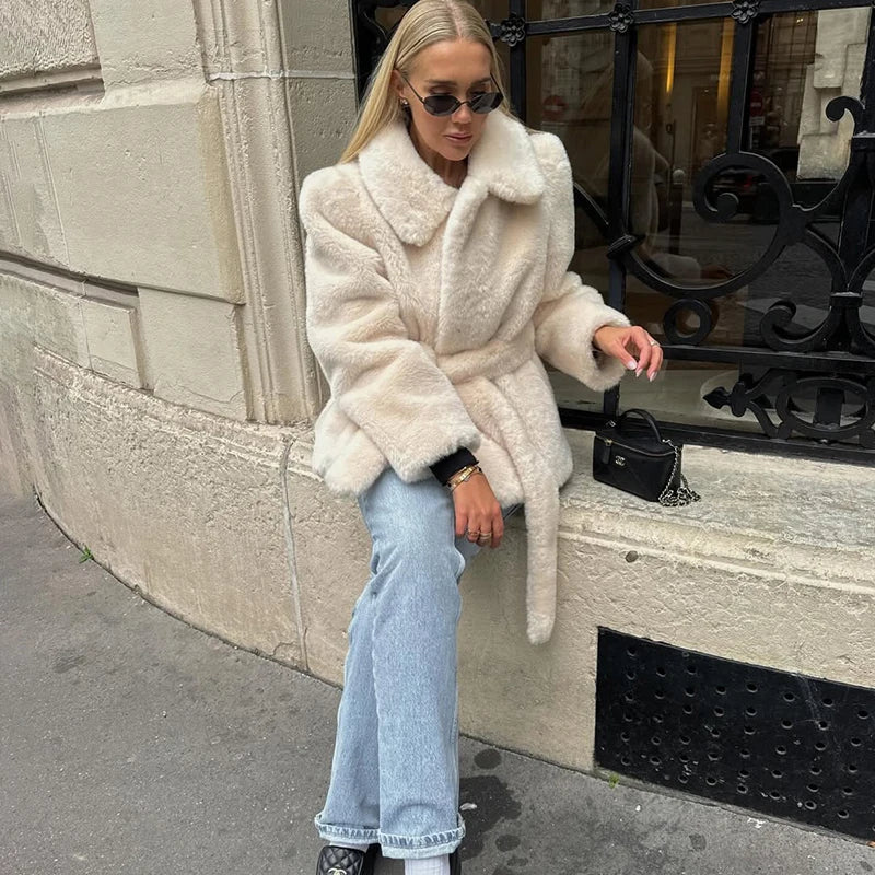 מעיל פרווה אופנתי-שרלוט