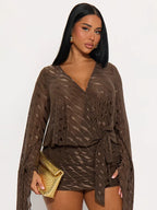 שמלת מיני דגם-סקרלהט