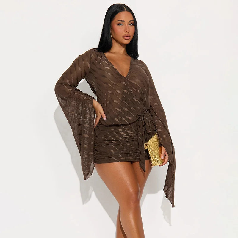 שמלת מיני דגם-סקרלהט