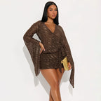 שמלת מיני דגם-סקרלהט