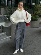 סוודר אוברסייז-אוליביה