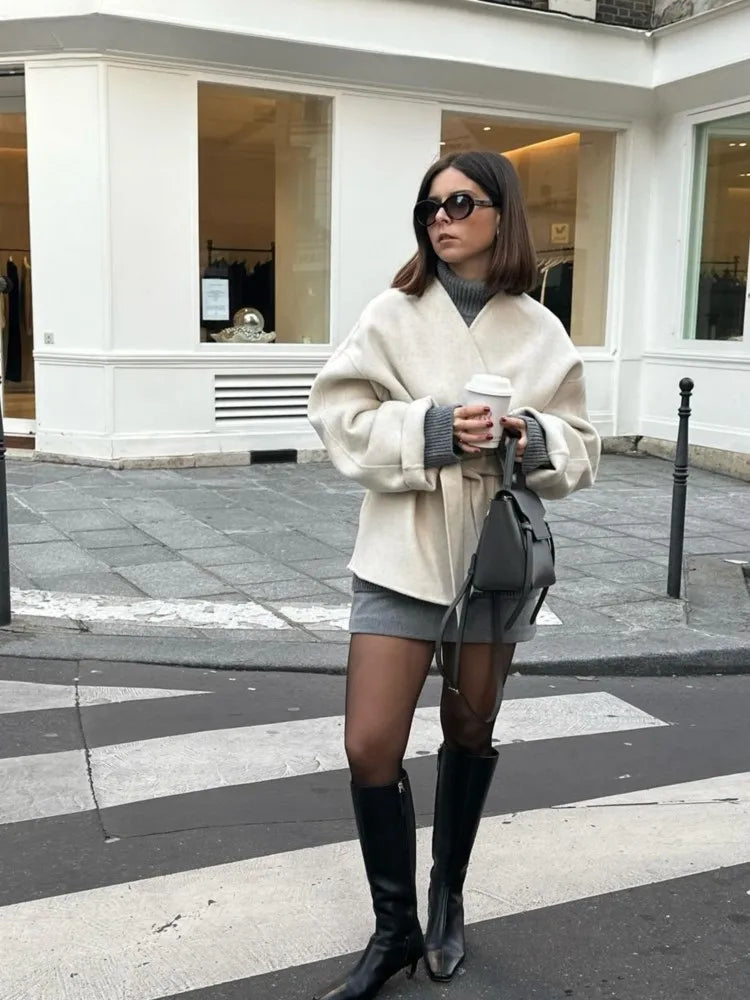 גקט חגורה דגם - סתיו