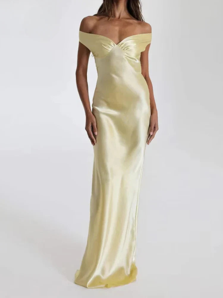 שמלת סאטן סטייל-דייזי