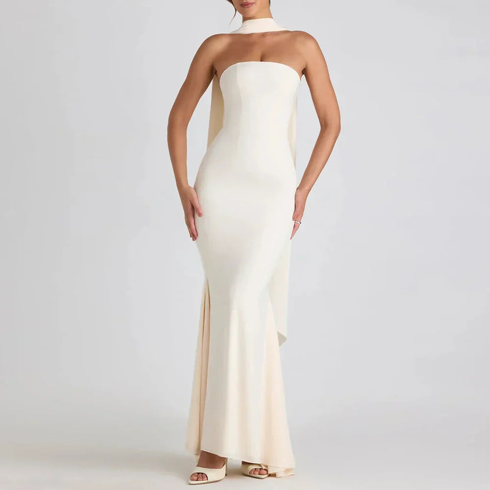 ג׳ולייט – שמלת מקסי סטרפלס