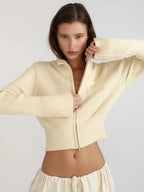 סוודר קרדיגן עם רוכסן-איזבל