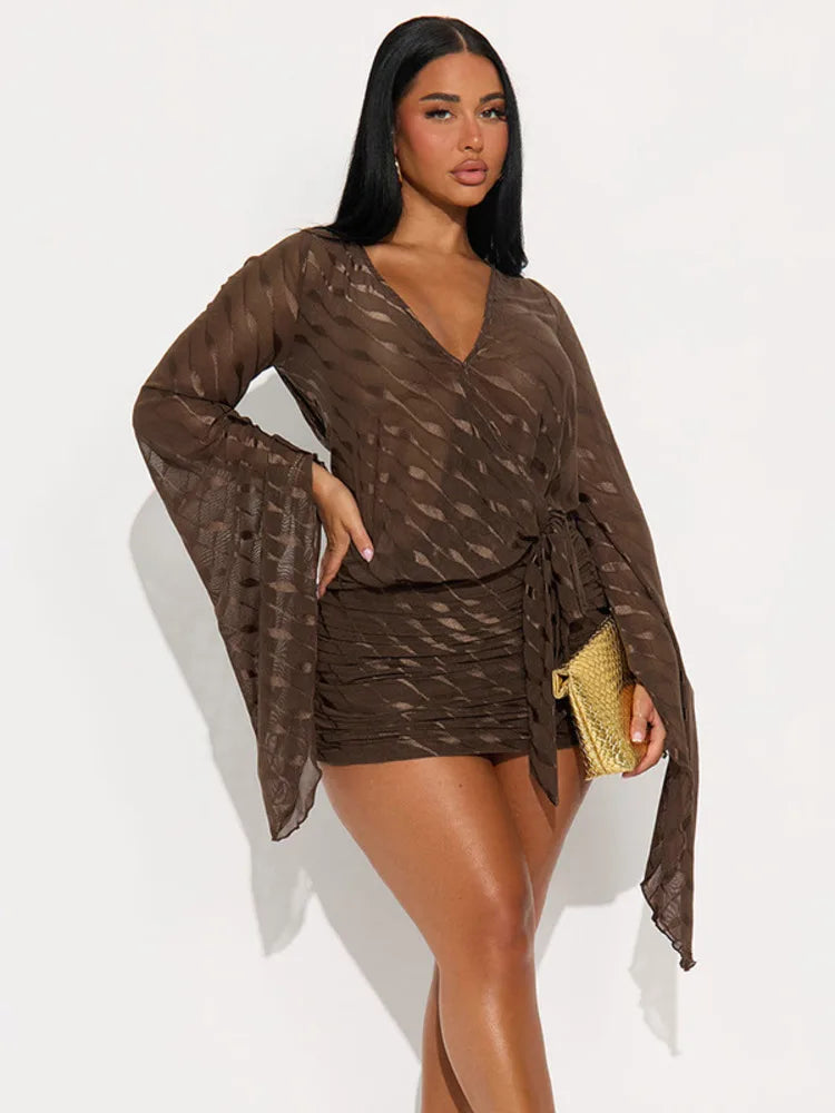 שמלת מיני דגם-סקרלהט