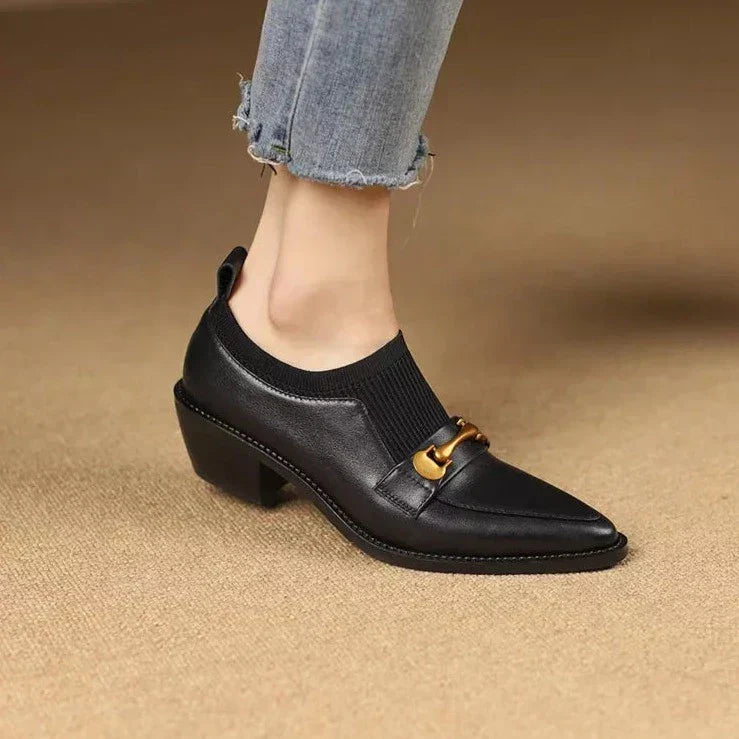 Ami - נעלי מוקסין עקב דגם