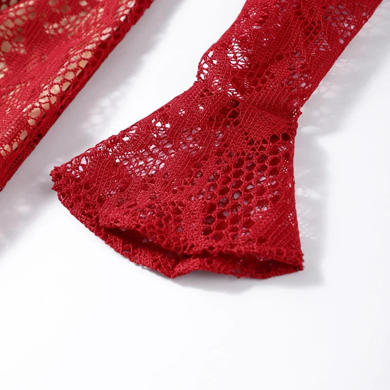 שמלת מידי תחרה דגם-אשלי