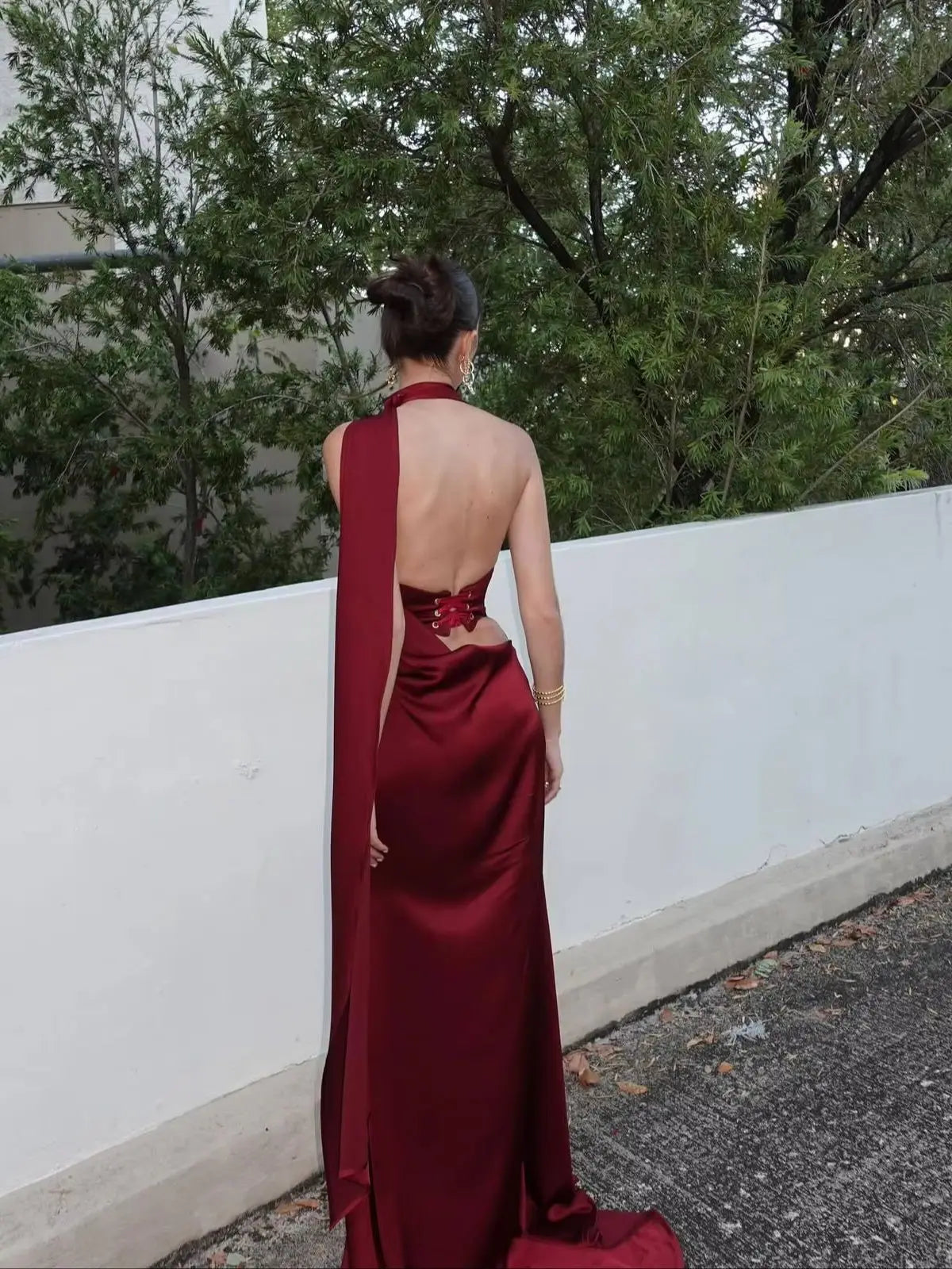 שמלת סטאן אלגנטית דגם - איילת