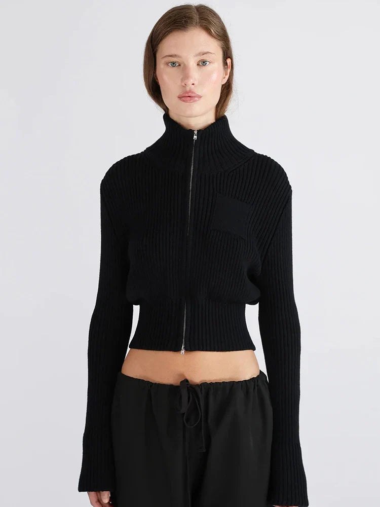 סוודר קרדיגן עם רוכסן-איזבל