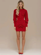 סט חצאית וחולצה דגם ורסאי