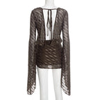 שמלת מיני דגם-סקרלהט