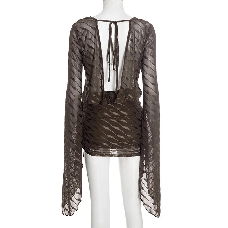 שמלת מיני דגם-סקרלהט