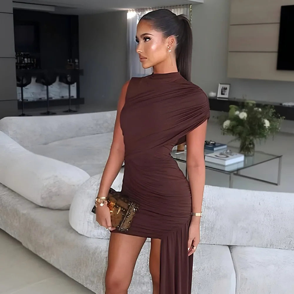 שמלת קפלים דגם -אלגנט