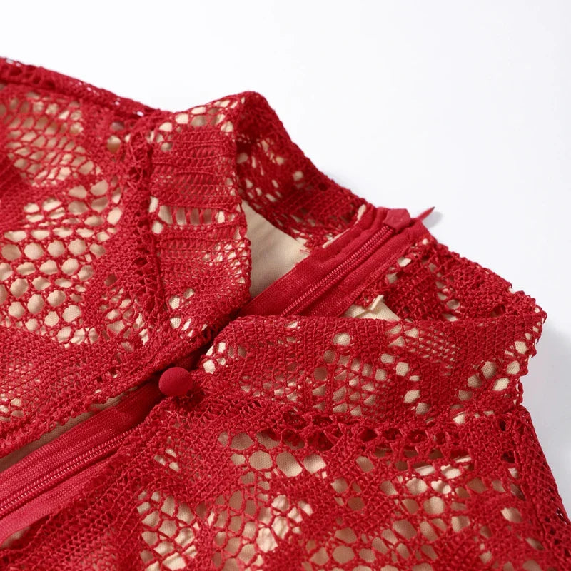 שמלת מידי תחרה דגם-אשלי