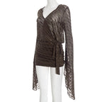 שמלת מיני דגם-סקרלהט