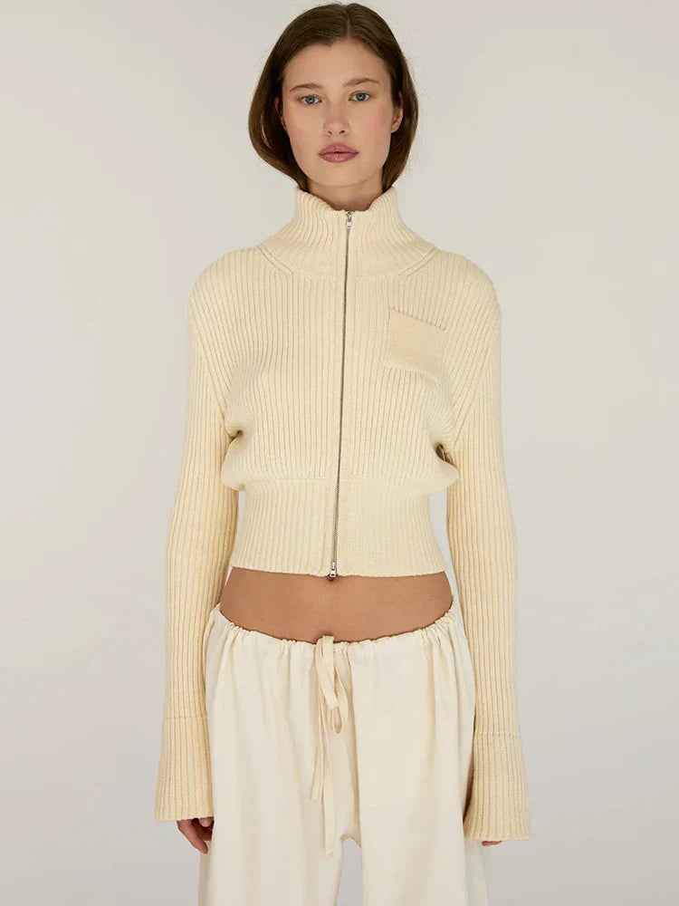 סוודר קרדיגן עם רוכסן-איזבל