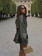 מעיל דמוי עור דגם-אמליה